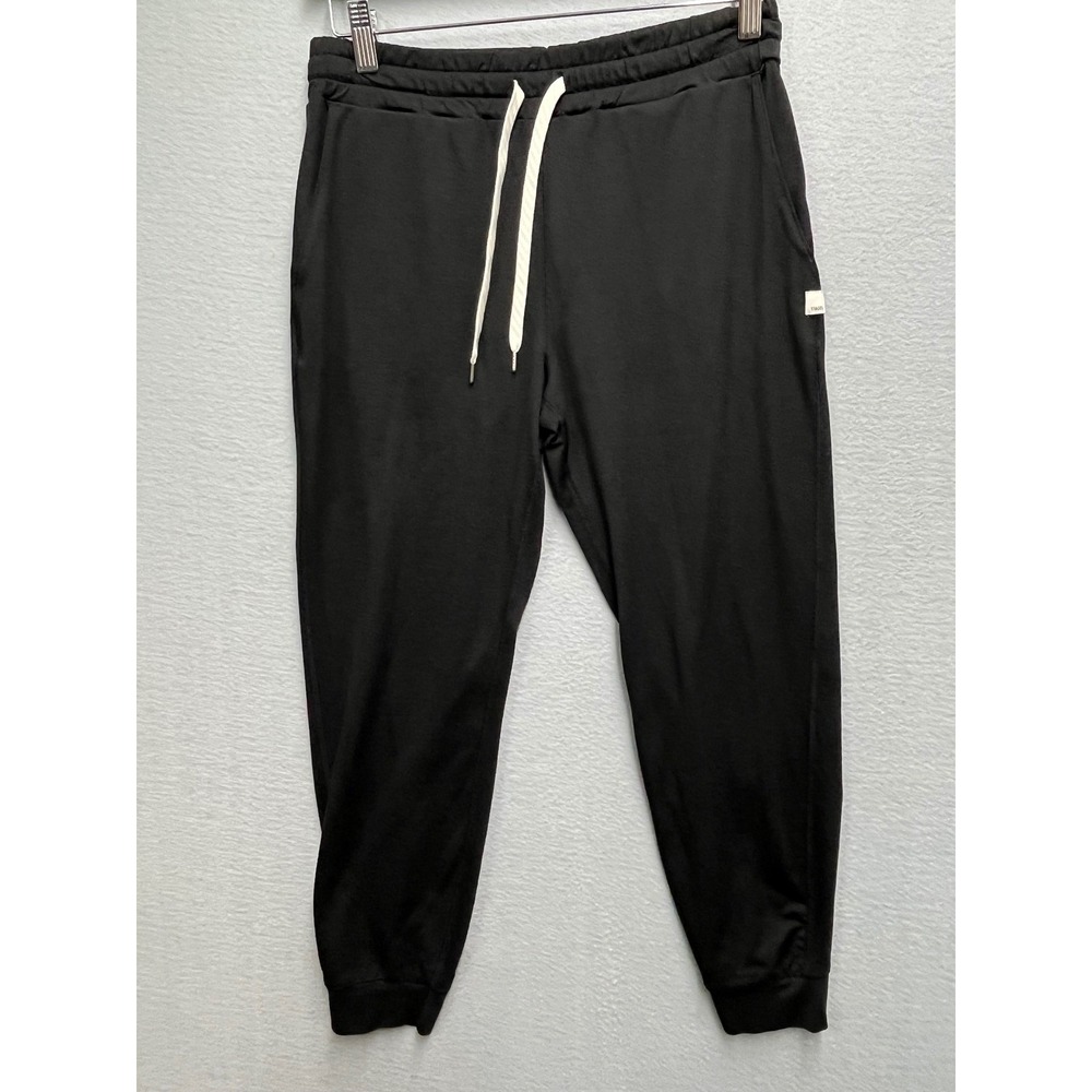 Vuori Mens Black Ponto Performance Jogger Pants Recycled Stretch Size S